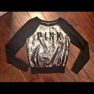 Pink bling Victoria Secret sweatshirt